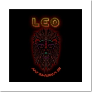 Leo 8b Black Posters and Art